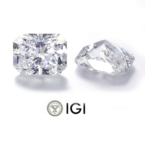 ใบรับรอง IGI Radiant Cut D VS HPHT CVD Lab Grown Diamond