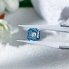 เพชรแฟนซี Blue Asscher Cut CVD Lab Grown Diamond with IGI